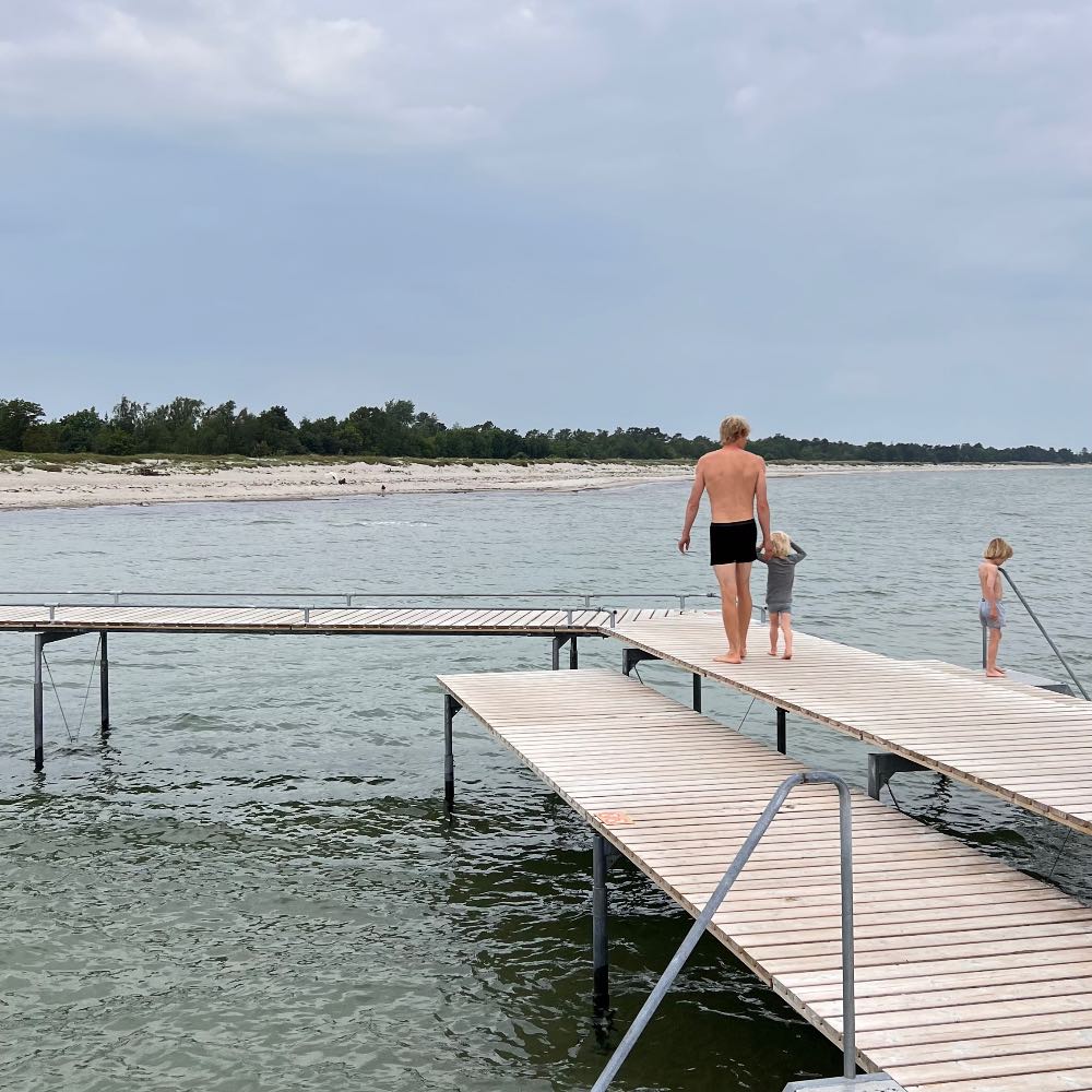 Marielyst strand og badebro