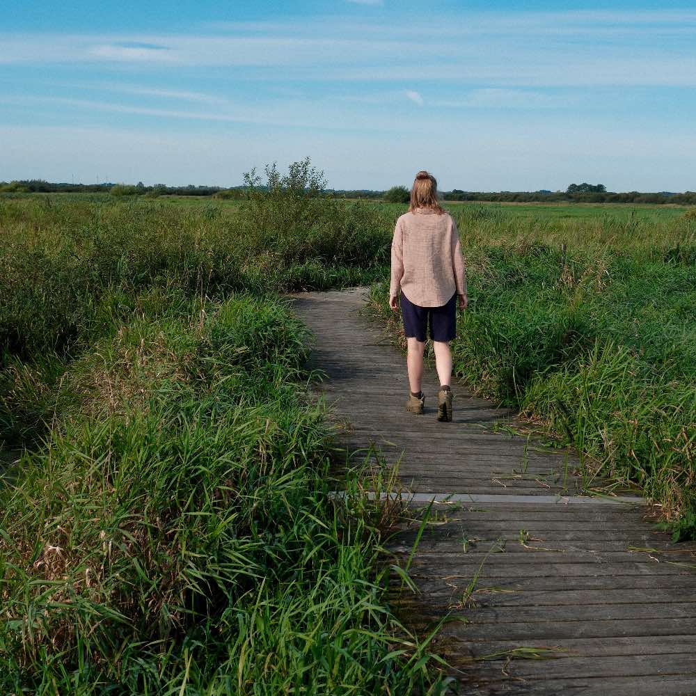 vandring ved Uldum kær ved Gudenåen