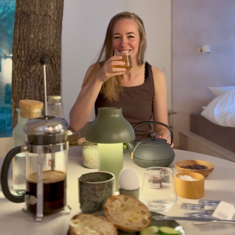 Morgenmad i Løvtag på bornholm